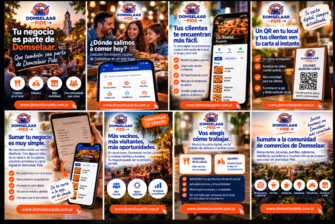 Campaña Domselaar Pide: presentación para comercios