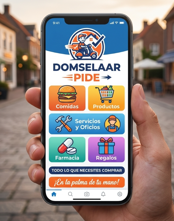 Pantalla de inicio de Domselaar Pide
